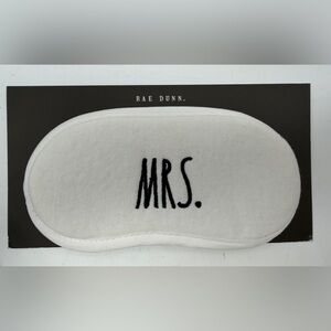 Rae Dunn “MRS” Sleep Mask Wedding Gift Bride Bachelorette 100% Cotton New No Box